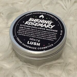 Lush x Kitchen burning rosemary incense